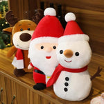 Santa Claus Plush Toy, 8" Santa Claus Stuffed Toy, Christmas Plush Toys Xmas Decoration Indoor (Reindeer)