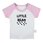 Little Bean Funny T-Shirts Baby Unisex Graphic Tees Tops Newborn Toddler Tops 0-24 Months Kids Cotton Clothing