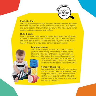 Baby Einstein Explore & Discover Soft Blocks Toys, Ages 3 Months +