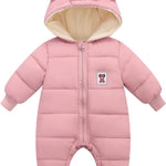 Cute Baby Boys Snowsuit New Born baby girls Winter Coat Toddler Clothes