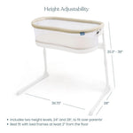 HALO® BassiNest® Lite – Breathable Baby Bassinet Slides Over Bed with Mesh Walls for Airflow & Visibility, Lowering Wall for Easy Access, Portable & Lightweight, Fits Most Beds