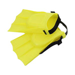 Kids Flippers, Kids Swim Fins, Flippers for Kids, Short Youth Flippers Swimming Training Fins for Swimming and Diving, Lap Swimming Pool Snorkeling,Flippers for Children Girls Boys Beginner (Yellow)