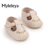 Myleleya Infant Baby Beach Sandals Summer Wedding Dress Flat Shoes Newborn Crib Shoes First Walkers Prewalkers Shoes