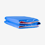 KinderMat, 1" Thick KinderMat, 4-Section Rest Mat, 45" x 19" x 1", Red/Blue with Grey Binding, Great for School, Daycare, Travel, and Home, Made in The USA
