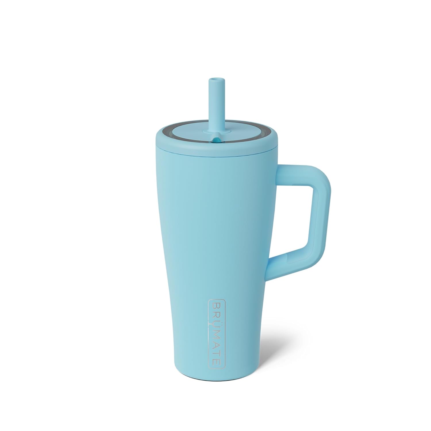 BrüMate Era 40 oz Tumbler with Handle and Straw | 100% Leakproof Insulated Water Bottle Tumbler with Lid and Flexible SoftSip Straw | Made of Stainless Steel | Cup Holder Friendly | 40oz (Dark Aura)