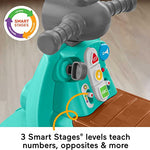 Fisher-Price Toddler Ride-On Toy Laugh & Learn Smart Stages Cruise Along Scooter with Lights Music & Learning for Infants Ages 1+ Years (Amazon Exclusive)