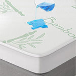 Flippeddream Cooling Queen Mattress Protector-100% Waterproof & Noiseless Rayon Fiber Mattress Cover (60" x 80") Size Bed Soft, Breathable, Guards Against Spills Matterss Pad - Pockets Up to 21″