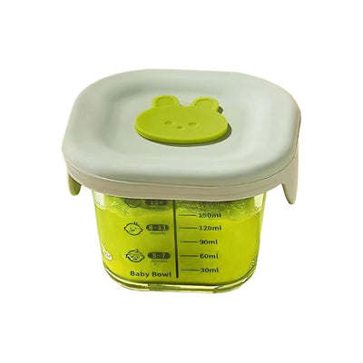 Baby Food Containers, Leakproof and Secure, 10x7.5cm, Daycare Lunch Food Containers, Kids Travel Snack Jars, Safe Glass Material, for Purees Yogurt Snacks Salads