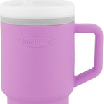 Infantino My 1st Tumbler, Silicone Sippy Cup with Straw & Handle, Spill-Resistant, for On-the-Go, BPA-Free Transition Cup, Lilac