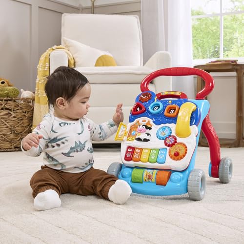 VTech Sit-to-Stand Learning Walker (Frustration Free Packaging), Blue