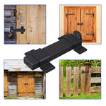 VANROUG 7.5" Heavy Duty Security Slide Latch Lock,with Padlock Hole Adjustable Gate Latch for Wooden Fences Barn Doors, Interior and Outdoor Door Latch,etc.