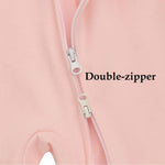 Aablexema Baby Footie Pajama with Mitten Cuffs, Double Zipper Infant Cotton clothes Sleeper Pjs, Footed Sleep Play