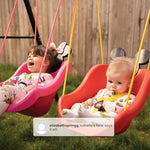 Disney Minnie Mouse 2-in-1 Outdoor Swing by Delta Children – for Babies and Toddlers – Full Bucket Seat