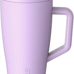 BrüMate Era 40 oz Tumbler with Handle and Straw | 100% Leakproof Insulated Tumbler with Lid and Straw | Made of Stainless Steel | Cup Holder Friendly Base | 40oz (Dune)