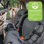 Chicco OneFit ClearTex All-in-One Car Seat, Slim Design, Rear-Facing Seat for Infants 5-40 lbs., Forward-Facing 25-65 lbs., Booster 40-100 lbs., Convertible Car Seat | Slate/Grey