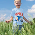 QWE Toddler Boys Short Sleeve Shirts 4-Pack Cotton Summer T-Shirts Cartoon Graphic Tops Tees 18 Months to 8Y