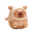 Cute Cartoon Manual Pencil Sharpener – Perfect Student Stationery for School, Office, and Art Drawing (9.3 * 8.5cm) Perfect Birthday and Holiday Gift for Students,Khaki