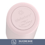Lifefactory Stainless Steel Vacuum-Insulated Tumbler, 16 Ounce, Desert Rose