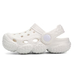 INMINPIN Baby Clogs Garden Shoes Newborn Infant Lightweight Breathable Beach Pool Sandals Non-Slip Baby Boys Girls Water Shower Summer Shoes Splay Naturally, White, 6-12 Months Infant
