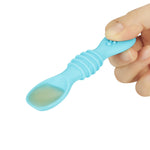 PandaEar 6 Pack Silicone Baby Spoons - Self Feeding Utensils 6-12 Months - Infant Spoons First Stage - Baby Feeding Essentials