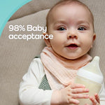 NUK Perfect Match Slow Flow Soft Silicone Nipple with Anti-Colic Vent, 2 Pack, BPA Free