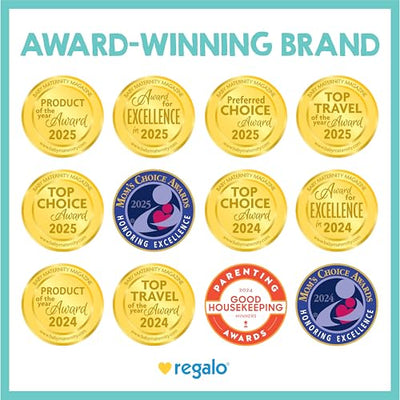 Regalo Safety Multi-Purpose Baby Proofing Latch, Child Proof Cabinet & Fridge Lock with 3M Adhesive Stickers (3 Pack)