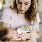 Dr. Brown's Natural Flow Anti-Colic Options+ Narrow Baby Bottle, Bear & Owl, 8 oz/250 mL, with Level 1 Slow Flow Nipple, BPA Free, 0m+, 2-Pack