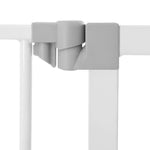 Hauck 59728 Open N Stop KD Pressure Fit Baby & Pet Safety Gate w/3.5" Extension, Accommodates 33 to 35" Wide Home Doorway, Stairway, or Hallway, White