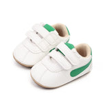 Clowora Baby Boys Girls Shoes Non-Slip Rubber Sole Sneakers Infant First Walking Toddler Crib Shoes Newborn Loafers Flats. (09/Green,12-18 Months)