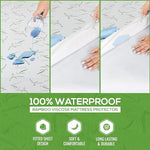 Utopia Bedding Waterproof Cooling Mattress Protector Twin Size, 200 GSM Viscose Made from Bamboo Mattress Cover, Fits 15 Inches Deep, Fitted Style with Stretchable Pockets