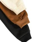 Nivne Tco Toddler Boys Jogger Sweatpants Kids Active Pants with Dinosaur Pattern & Decorative Bow 3 Pack Athletic Pants Set (US, Age, 3 Years, Khaki Beige+Brown+Black)