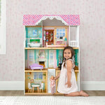 Delta Children MySize Dollhouse - Large 3-Story Dollhouse with 7 Rooms Includes 12 Accessories - Fits 12-inch Dolls - Pretend Play Dream Gift for Ages 3+
