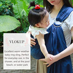Vlokup Baby Water Ring Sling Carrier | Lightweight Breathable Mesh Baby Wrap for Infant, Newborn, Kids and Toddlers | Perfect for Summer, Swimming, Pool, Beach | Great for Dad Too Blue