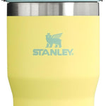 STANLEY IceFlow Stainless Steel Tumbler with Straw - Vacuum Insulated Water Bottle for Home, Office or Car - Reusable Cup with Straw Leak Resistant Flip - Cold for 12 Hours or Iced for 2 Days (Cream)