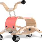 Wishbone Mini Flip 2in1, Wooden Rock & Roll Toy, Ages 1 to 3 Years (Black)