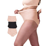 Bodily The All-In Panty, Maternity, Postpartum & C-Section Underwear, High Waisted, Soft, Stretchy & Comfortable for Pregnancy & Postpartum (Medium, 3pk, Black/Clay/Clay)