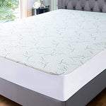 Utopia Bedding Waterproof Cooling Mattress Protector Twin Size, 200 GSM Viscose Made from Bamboo Mattress Cover, Fits 15 Inches Deep, Fitted Style with Stretchable Pockets