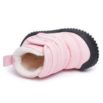 BMCiTYBM Baby Snow Boots Boys Girls Winter Infant Shoes Anti-Slip 6 9 12 18 24 Months Faux Fur Pink Size 12-18 Months Toddler