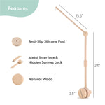 The Peanutshell Crib Mobile for Boys or Girls - Wooden Musical Baby Crib Mobile with 12 Lullabies, Western Woods Baby Western Woods Nursery Decor