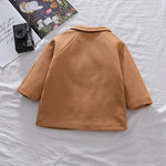 MoZiKQin Toddler Baby Boys Girls Wool Coat Winter Warm Double Breasted Trench Coat Kids Jacket Outwear Clothes (Khaki,3-4T)