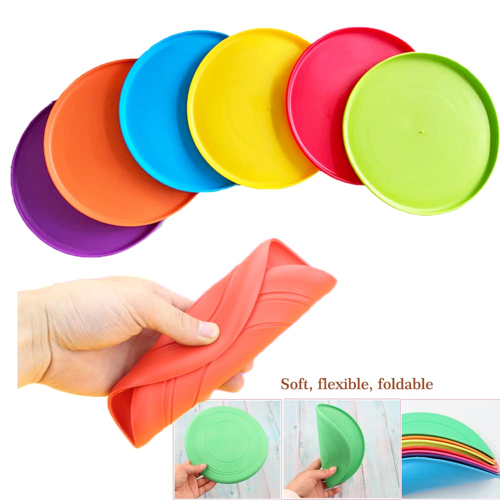 SUHEEUS Kids Flying Disc Toy Outdoor Playing Lawn - Flying Discs ...