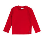 RUGGEDBUTTS® Baby/Toddler Boys Long Sleeve Rash Guard Swim Shirt w/UPF 50+ - Vintage Red, 5