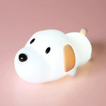 LED Silicone Dog Night Light,Portable Cute Kawaii Soft Dimmable Rechargeable Touch Control Stress Relieving Nursery Puppy Lamp,Bedside Lamp for Baby Children Boys Girls Kids and Toddler