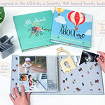 RubyRoo Baby Memory Book - Milestone Keepsake Baby Photo Album - First 5 Years Scrapbook Journal for Baby Boy or Girl - Pregnancy Gift for Baby Shower, Newborn Gender Neutral Record Book - Woodland