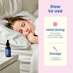 SleepBerry Liquid Melatonin for Kids - Natural Sleep Aid with Elderberry and Vitamin D - Boosts Immune System While They Sleep (1 Fl oz)