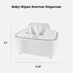 Lulyboo Warm Wipe Dispenser - Baby Wipe Warmer with Adjustable Temperature, Quick-Heating, Soft Silicone Cover, Easy-Refill Design, Ideal for Sensitive Baby Skin, Keeps Wipes Warm & Fresh
