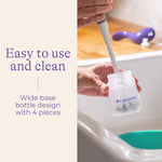 Lansinoh Anti-Colic Baby Bottles for Breastfeeding Babies, 5 Ounces, 3 Count, Includes 3 Slow Flow Nipples, Size S