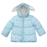 Rokka&Rolla Baby Girls' Water-Resistant Soft Mini Fur Lined Puffer Jacket Winter Coat for Newborn Infant Toddler