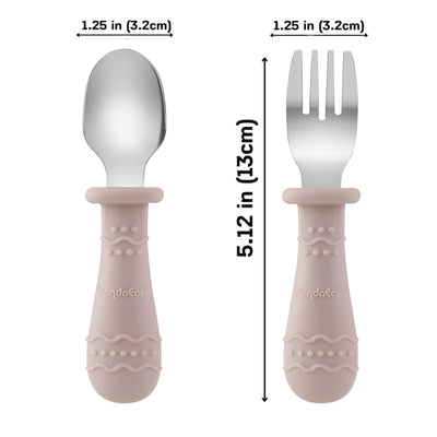 PandaEar 6-in-1 Stainless Steel Baby Feeding Set | Divided Suction Plate, Bowl, Sippy Cup with Straw, Bib, Spoon & Fork | BPA-Free Toddler Feeding Essentials for Self-Feeding (Pink)