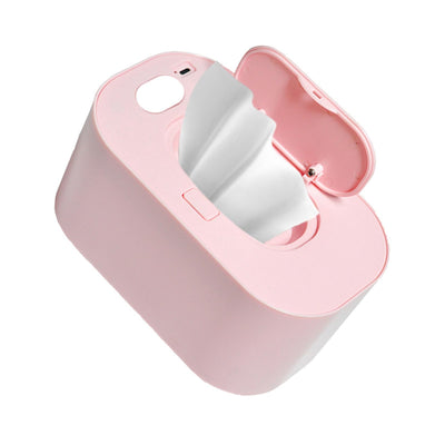 Baby Wipe Warmer Baby Wipe Heater Even Heating Wet Wipes Warmer and Dispenser USB Powered Wipe Warmer for Babies, Holding 80pcs Wipes (Constant Temperature)
